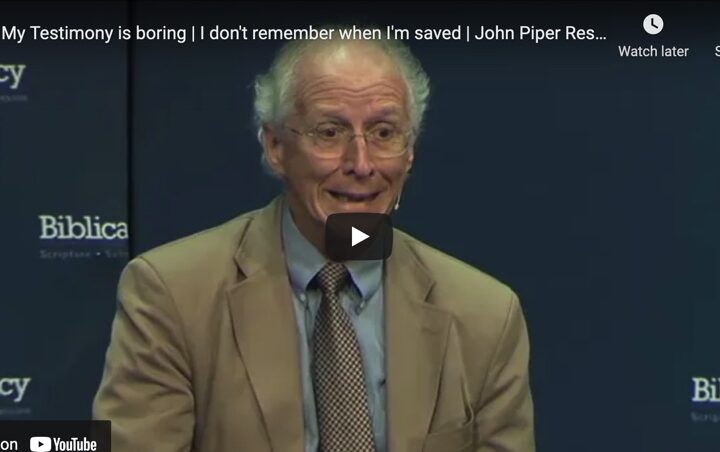 John Piper on The Word, Not Your Memory, is The Key